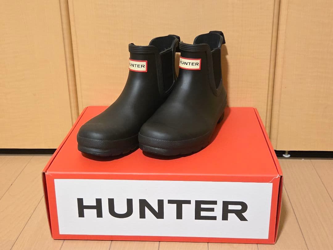 HUNTER レインブーツ ブラック　ショート丈