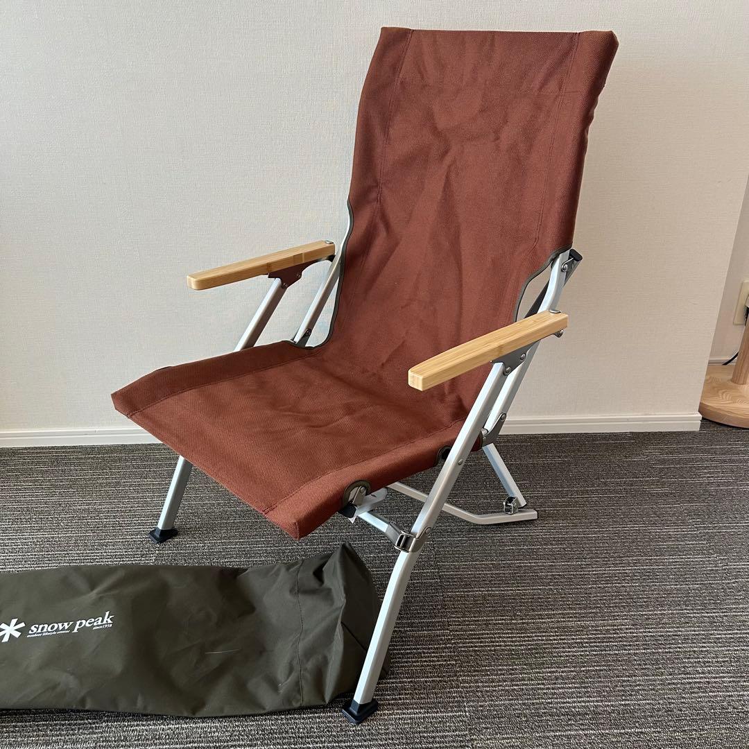 超美品　室内のみ　スノーピーク ローチェア30 ブラウン LV-091