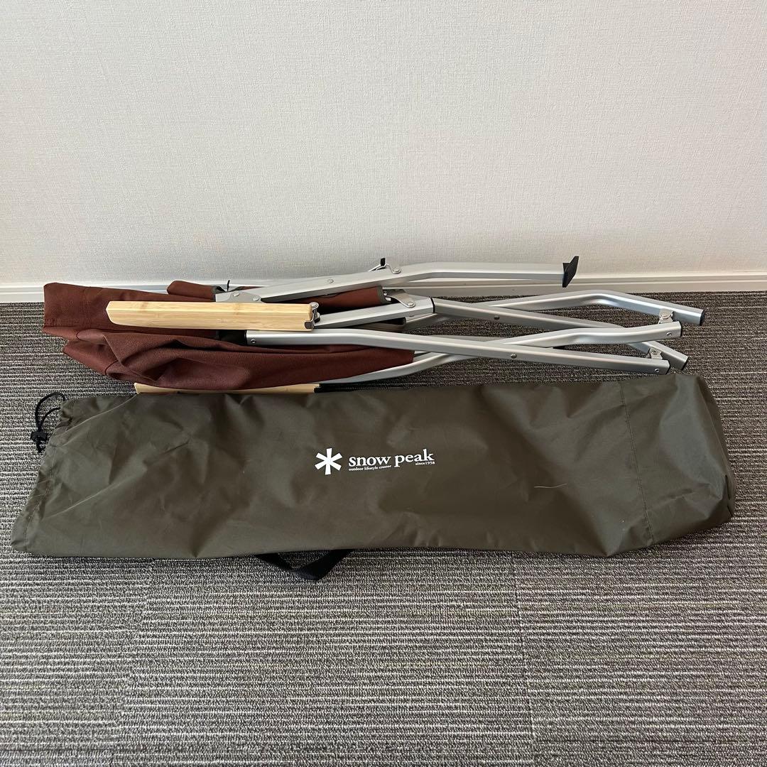 超美品　室内のみ　スノーピーク ローチェア30 ブラウン LV-091