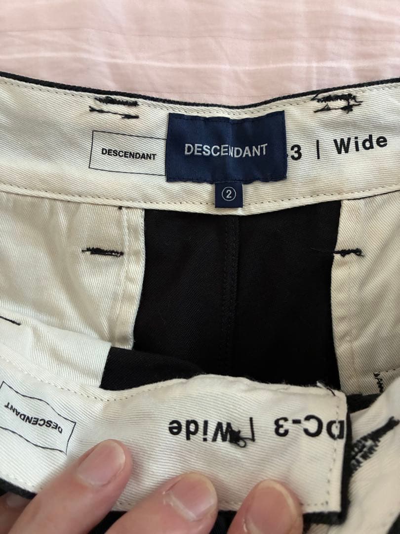 DESCENDANT ブラック チノパン