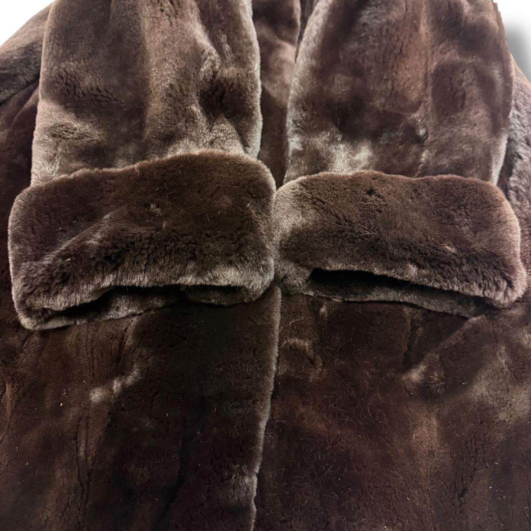 サガミンク 1999 毛皮 リアルファーコート シェアードミンク　ペイズリー柄