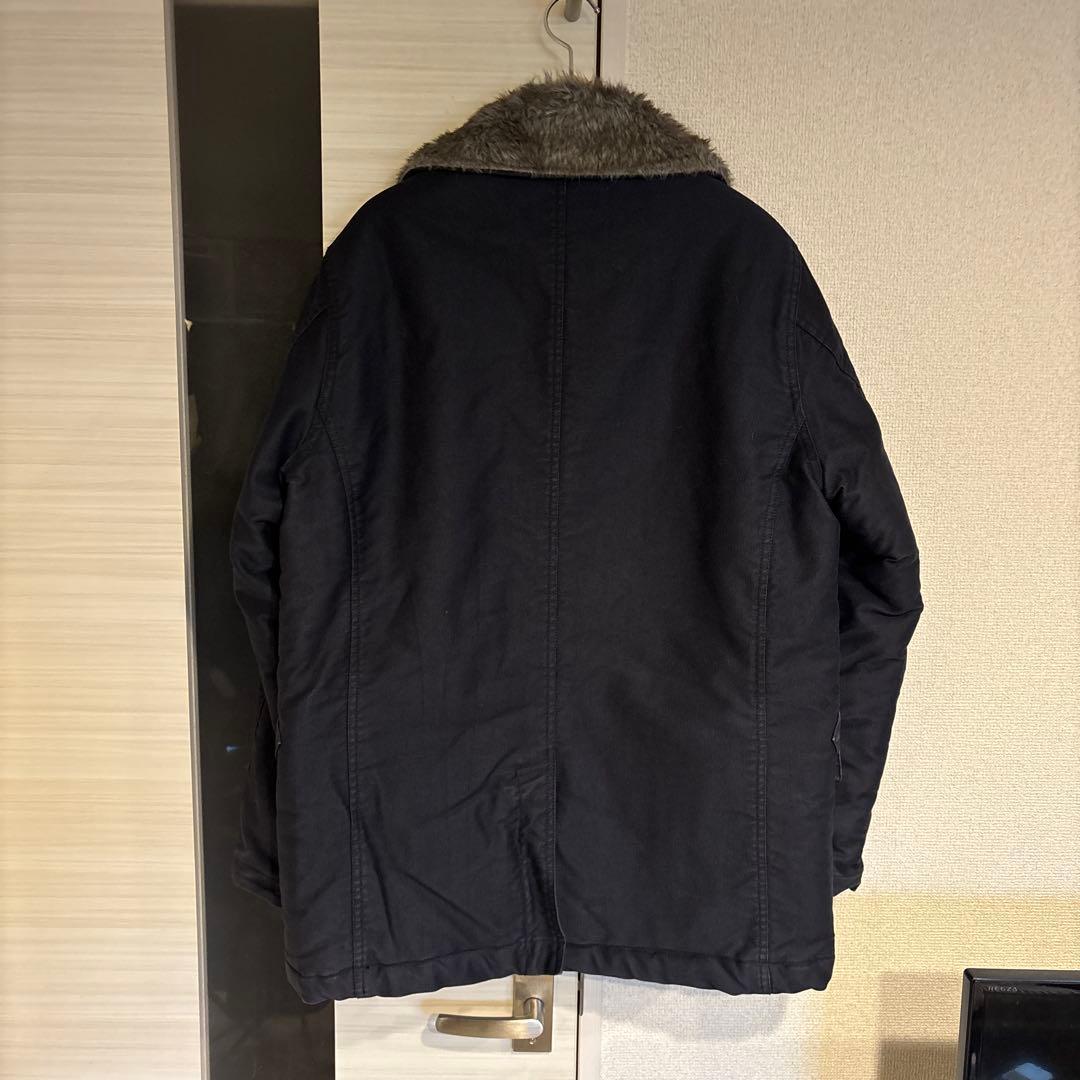 NEIGHBORHOOD ボア マッキーノコート ネイビー L