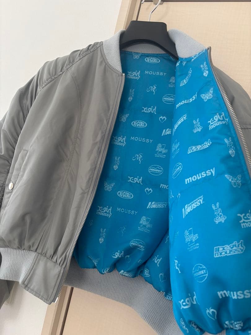 X-girl × MOUSSY REVERSIBLE MA-1 JACKET
