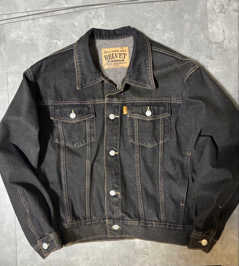 BELVET ベルベットBlack Denim Jacket デニムジャケットM