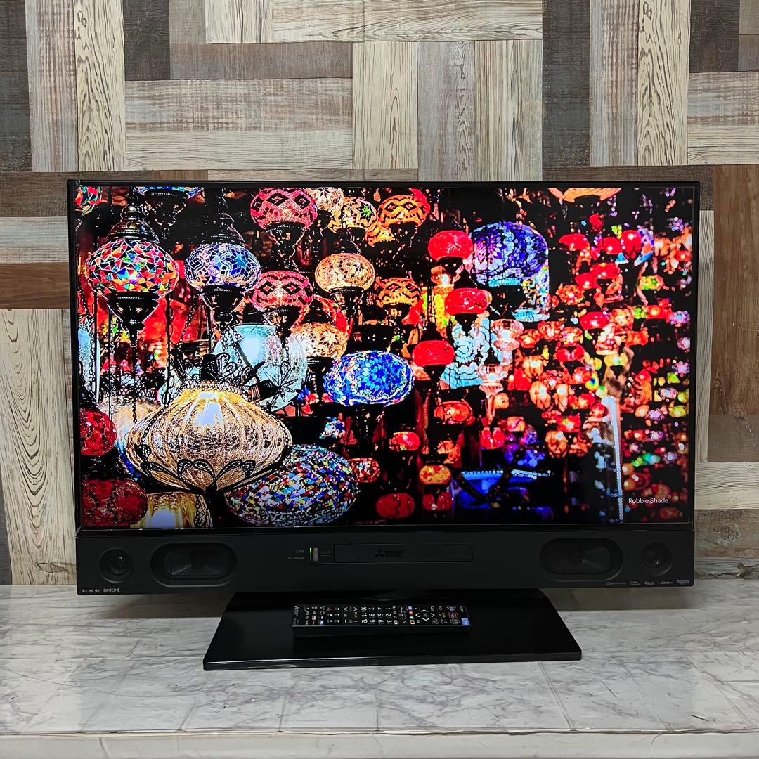 全国送料込❣️三菱4K液晶40型ブルーレイ＆HDD2TB内蔵テレビ YouTube