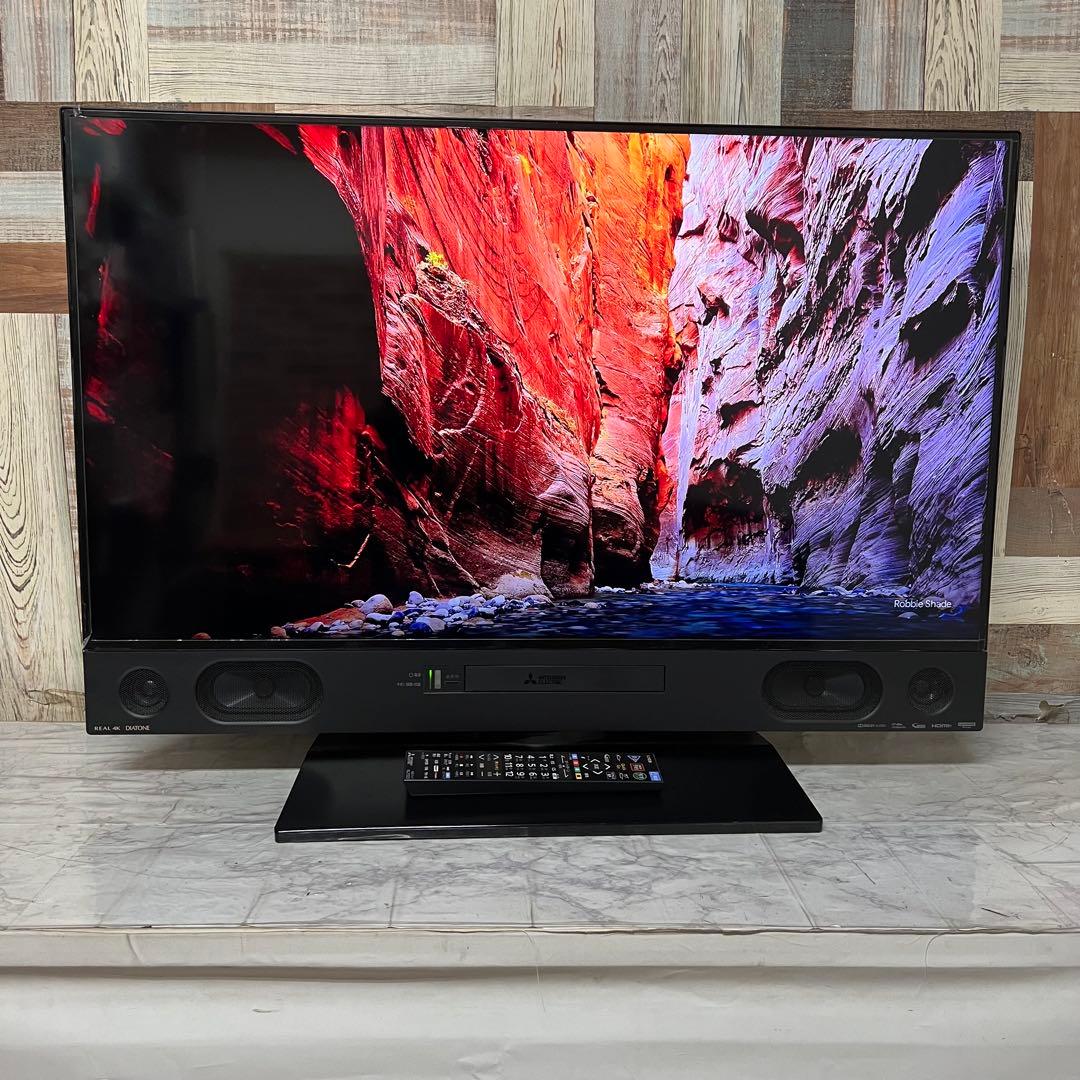 全国送料込❣️三菱4K液晶40型ブルーレイ＆HDD2TB内蔵テレビ YouTube