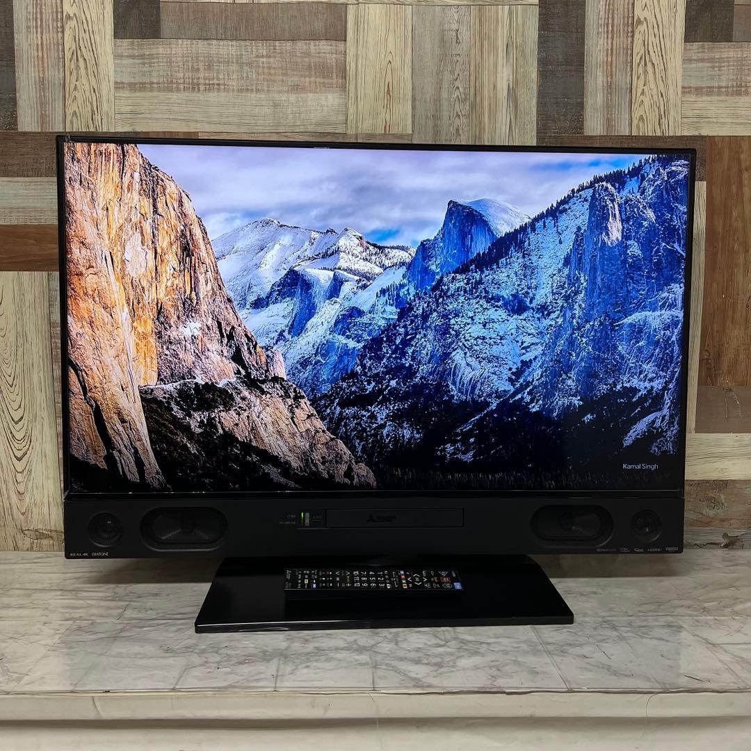 全国送料込❣️三菱4K液晶40型ブルーレイ＆HDD2TB内蔵テレビ YouTube