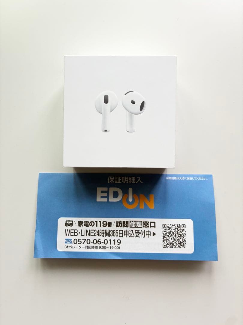 まっちゃん【新品 保証書レシート付き】AirPods 4