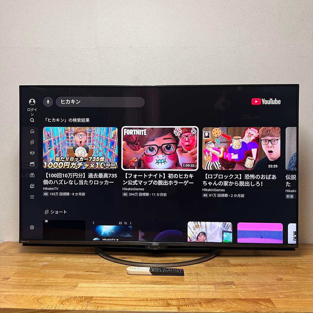 SHARP 60V型 4K 液晶テレビ Android TV 4T-C60AJ1