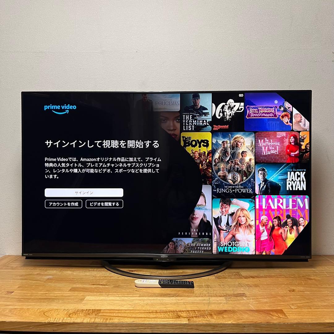 SHARP 60V型 4K 液晶テレビ Android TV 4T-C60AJ1