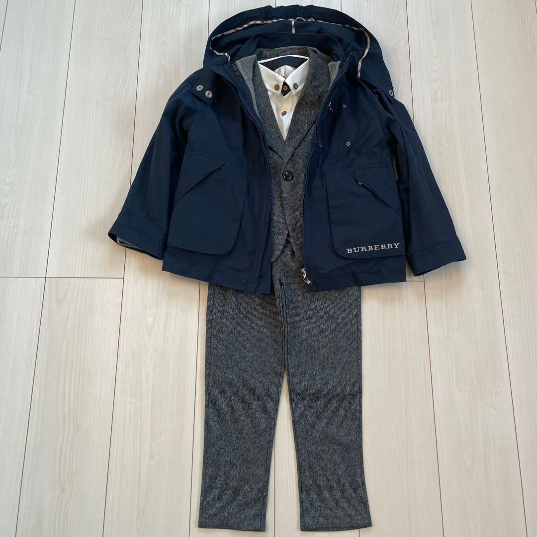 バーバリー　3WAYナイロンジャンパー　スーツ　 フォーマル　発表会　入学　卒園