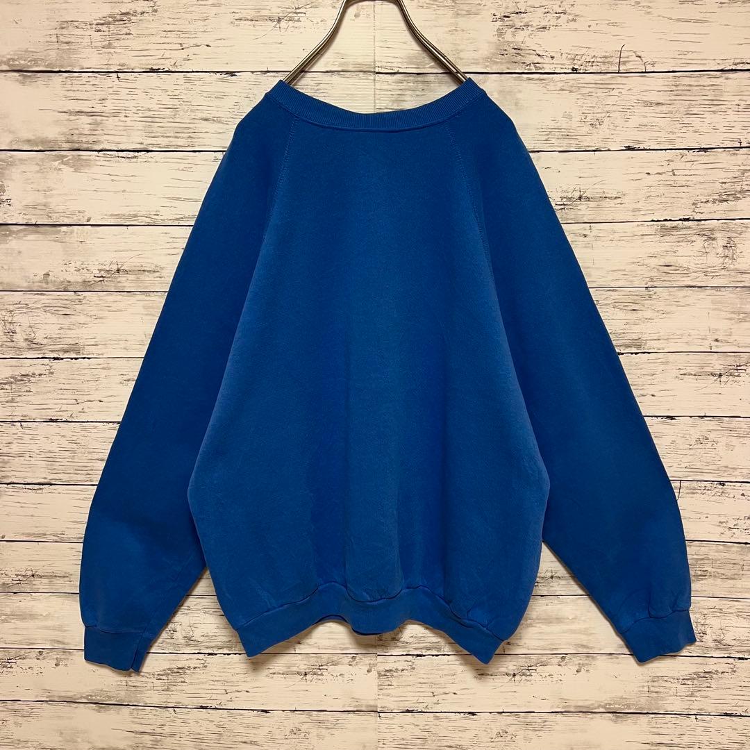 1015【人気XLサイズ】ナイキ♤刺繍ビッグロゴ　90s 銀タグ　スウェット希少