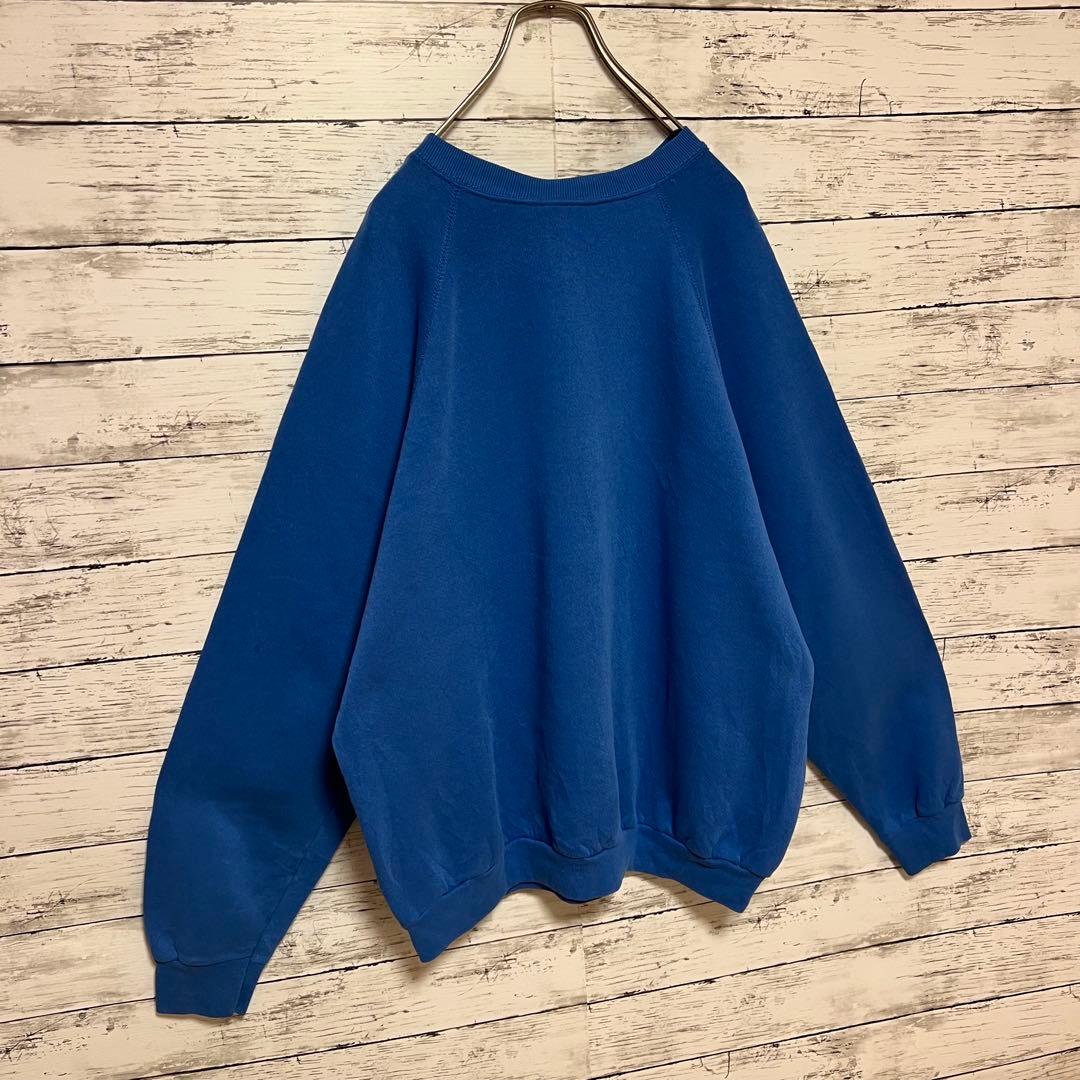 1015【人気XLサイズ】ナイキ♤刺繍ビッグロゴ　90s 銀タグ　スウェット希少