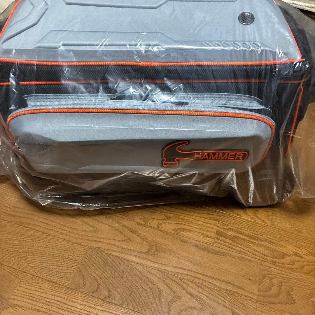 HAMMER ボウリング用バッグ 大容量 グレー/ブラック/オレンジ