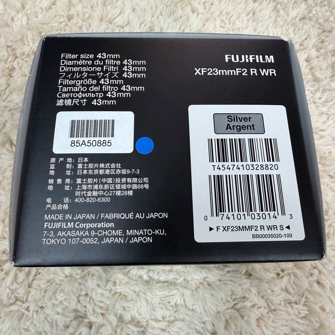 新品 FUJIFILM FUJINON XF23mm F2 R WR B