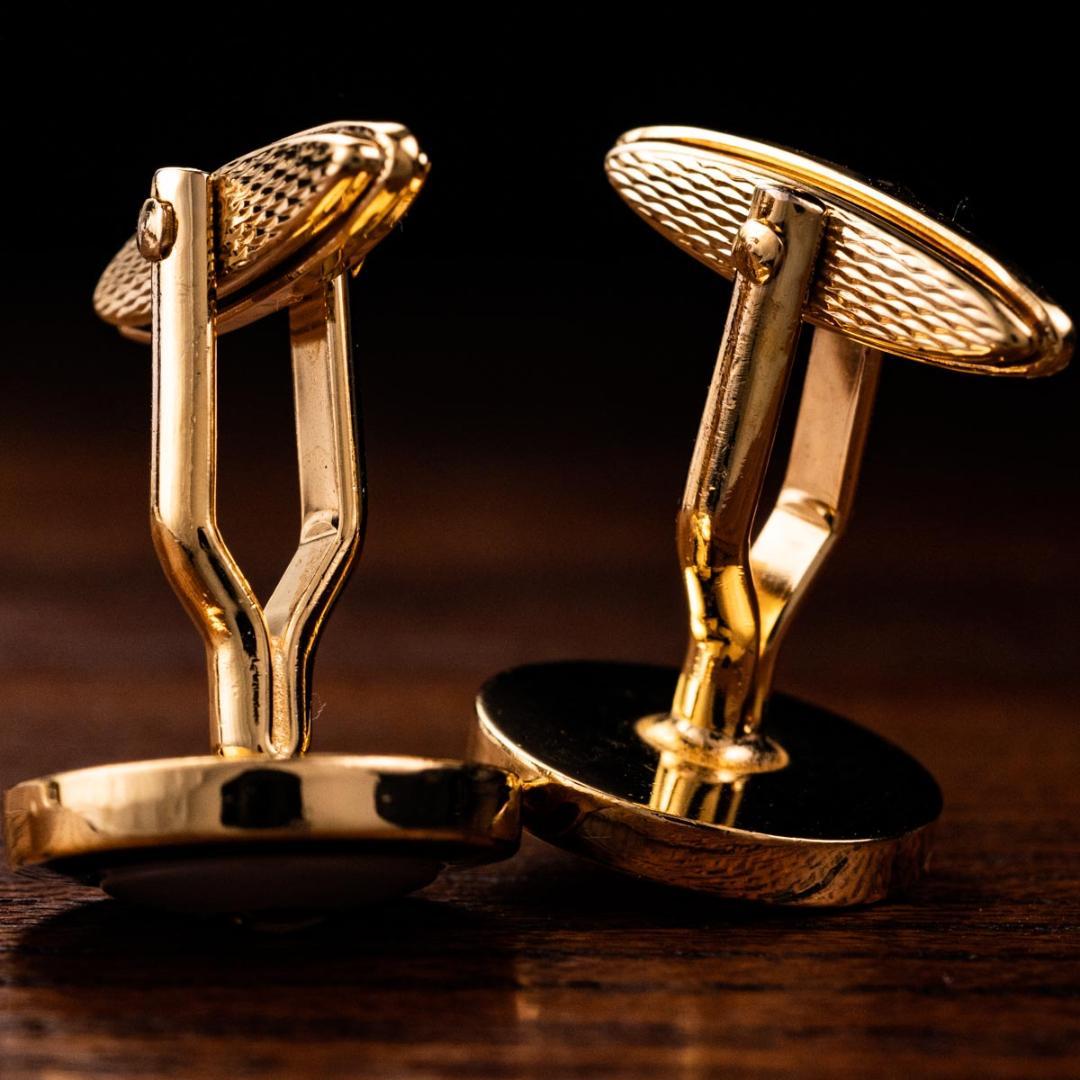 P.M☆9 Dunhill ダンヒル 大切な日の為の白蝶貝 カフリンクス