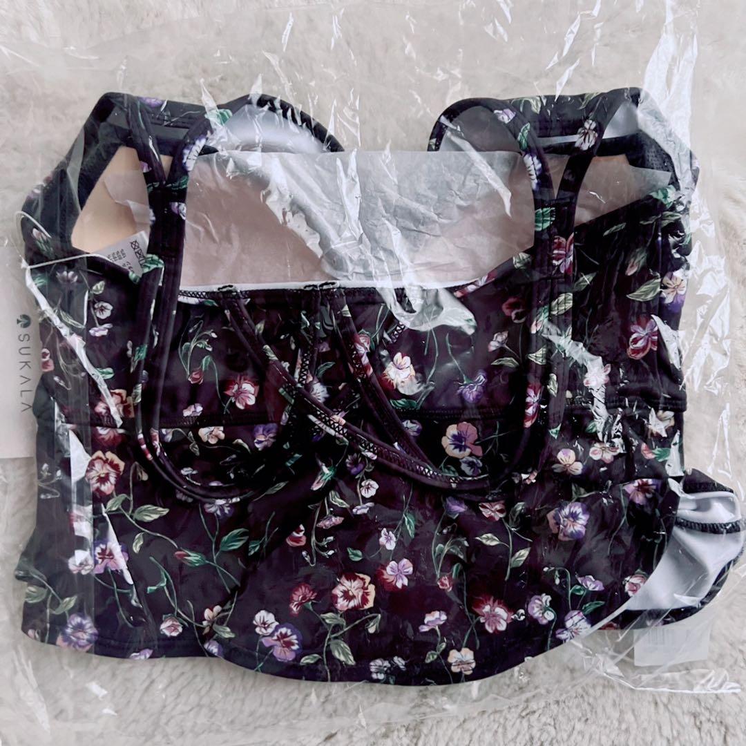 新品未使用【SUKALA】Sサイズ スプリングフラワーフレアブラトップ