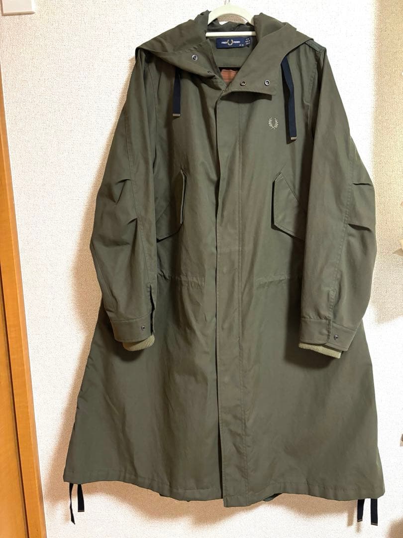 極美品-Fred Perry モッズコート オリーブグリーン