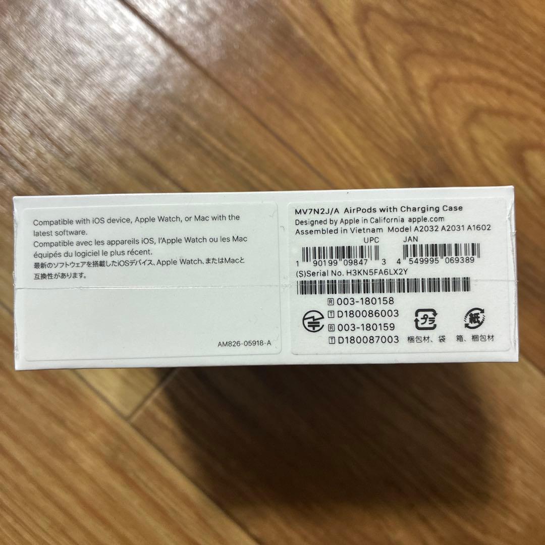 新品未使用 AirPods MV7N2J/A チャージングケース付
