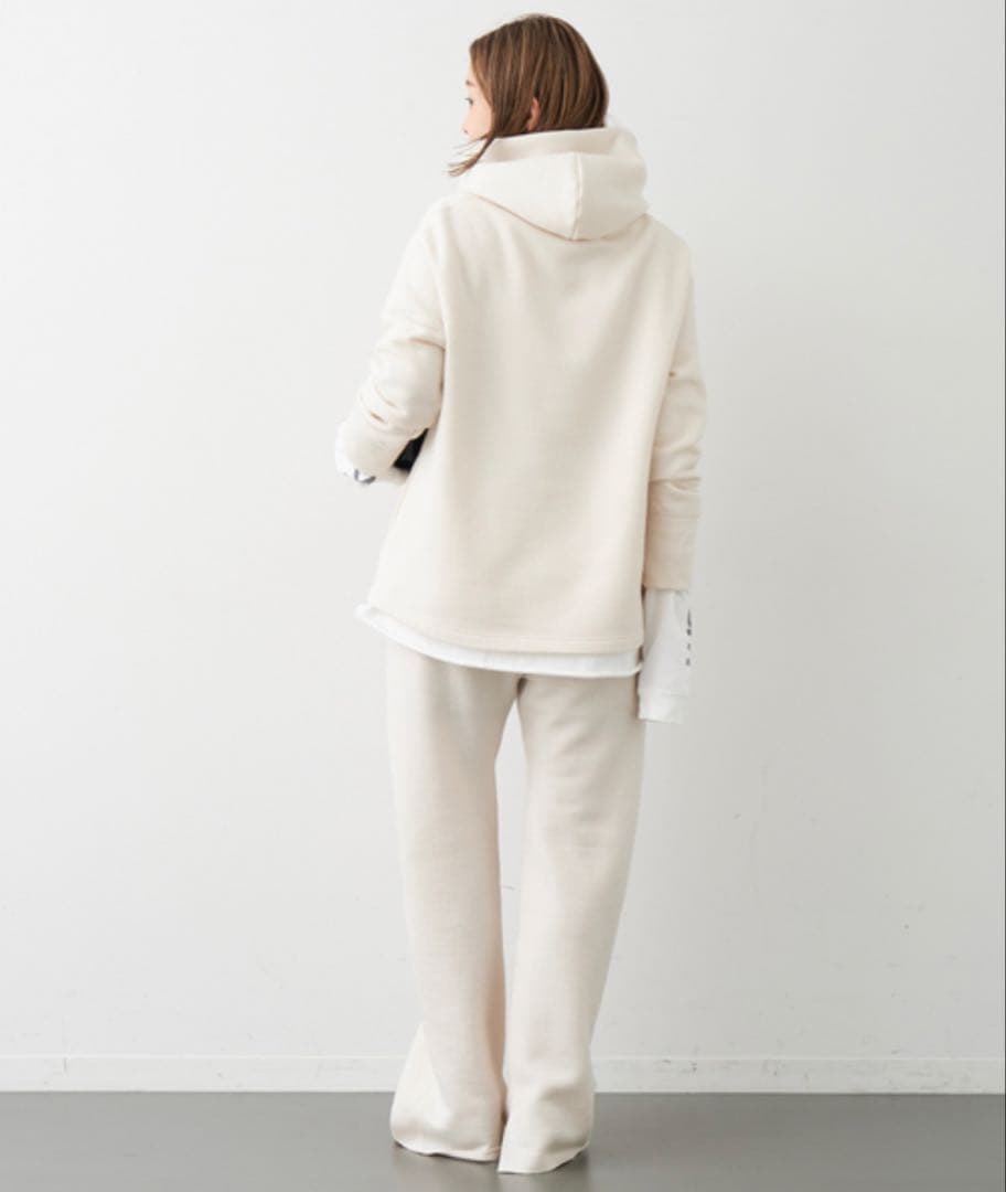 美品 ドゥーズィエムクラス Prime wool フリースプルオーバー パーカー