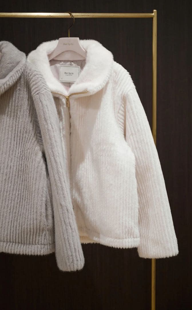 ジャケット・アウター Herlipto Twila Faux Fur Zip Jacket