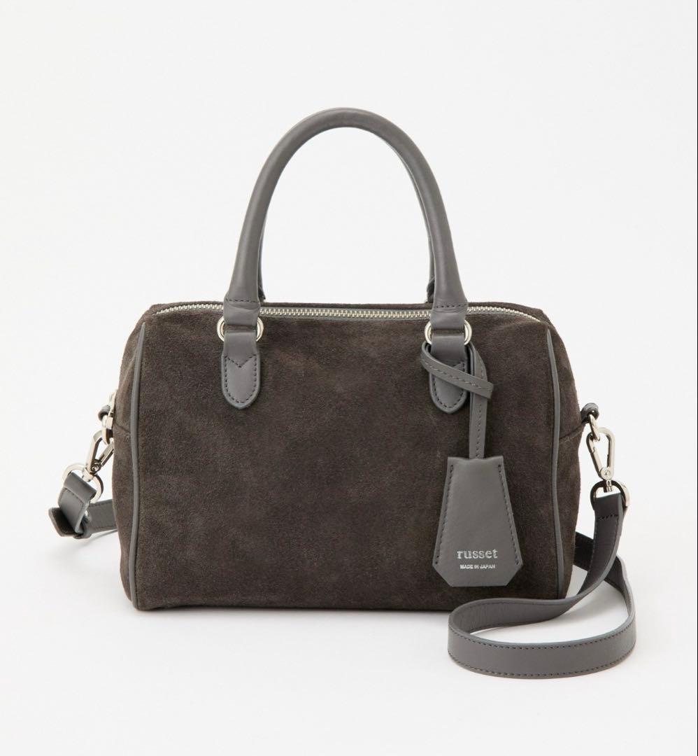 russet スエード2wayミニボストンバッグ