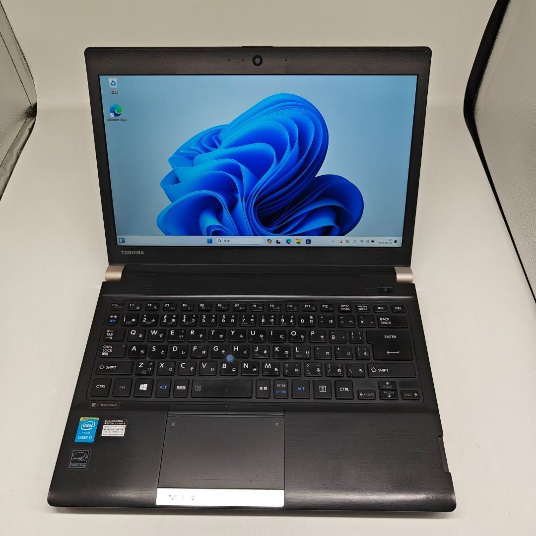 【東芝】R73 高速i7 SSD512GB 16GB ブラック ノートPC