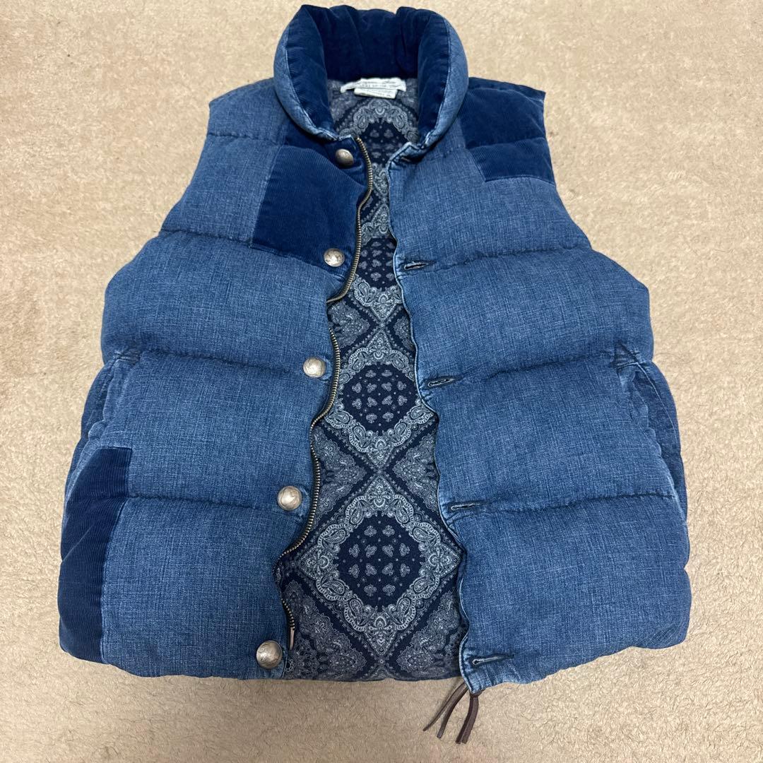 REMI RELIEF ダウンベスト　デニム　美品