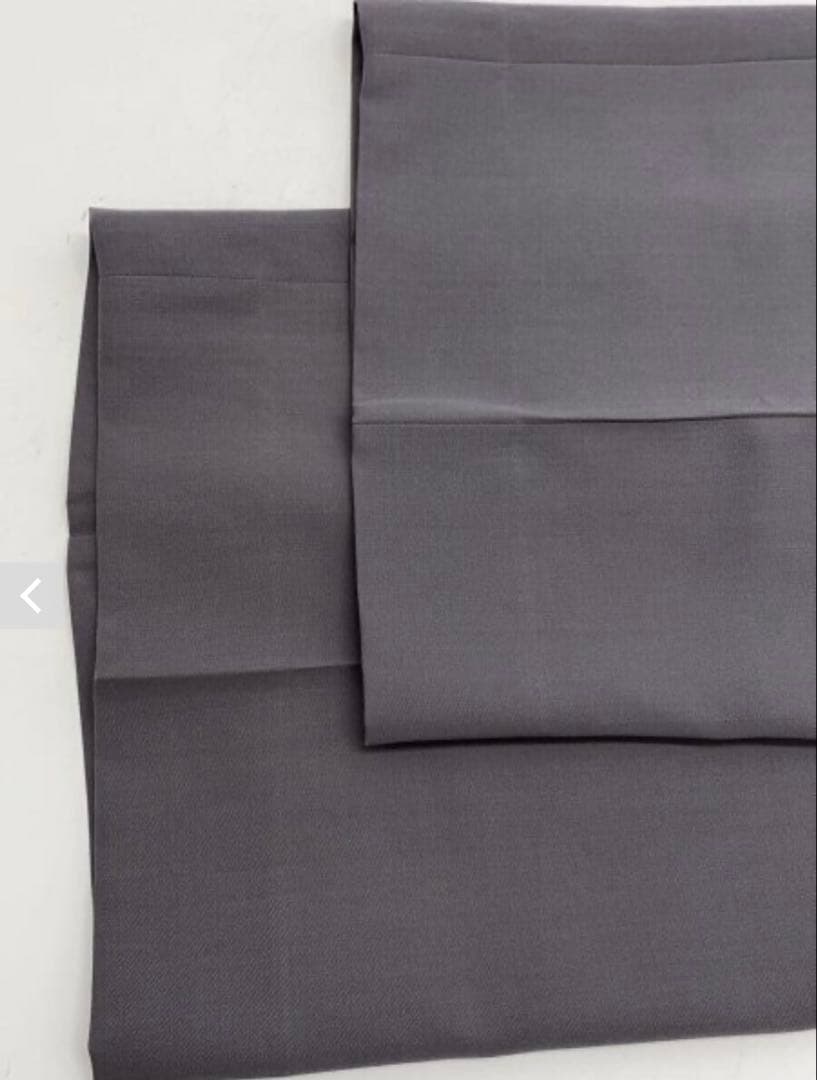 th products ワイドストレートスラックス　グレー