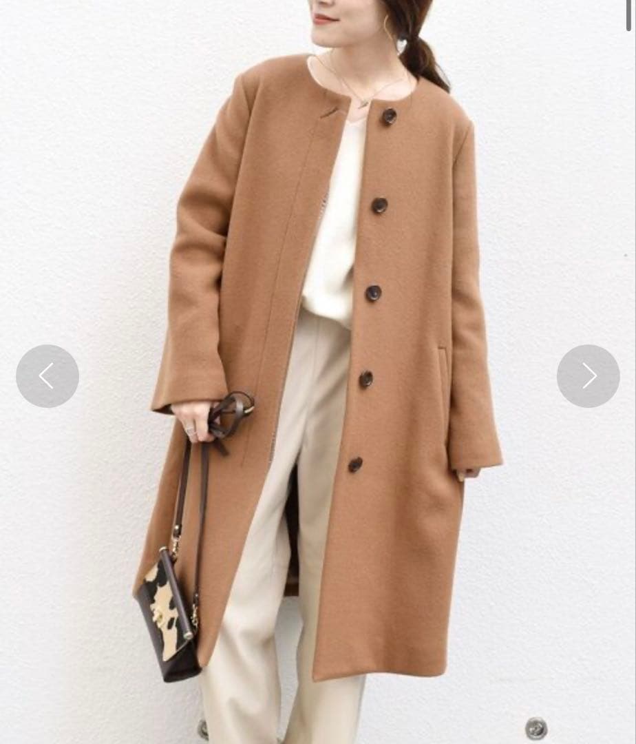 MANTECOノーカラーコート