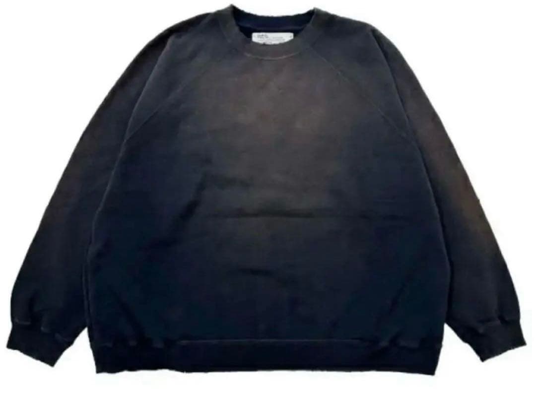 DAIRIKU◆スウェット/L/コットン/BLK/無地/23AW C-2