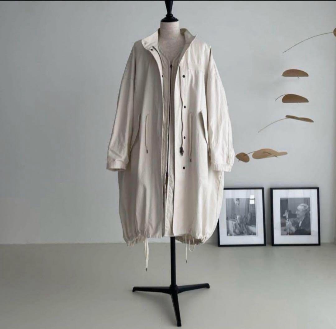 美品 アギュー　3way ロングマウンテンパーカー　キルティングベスト付 白