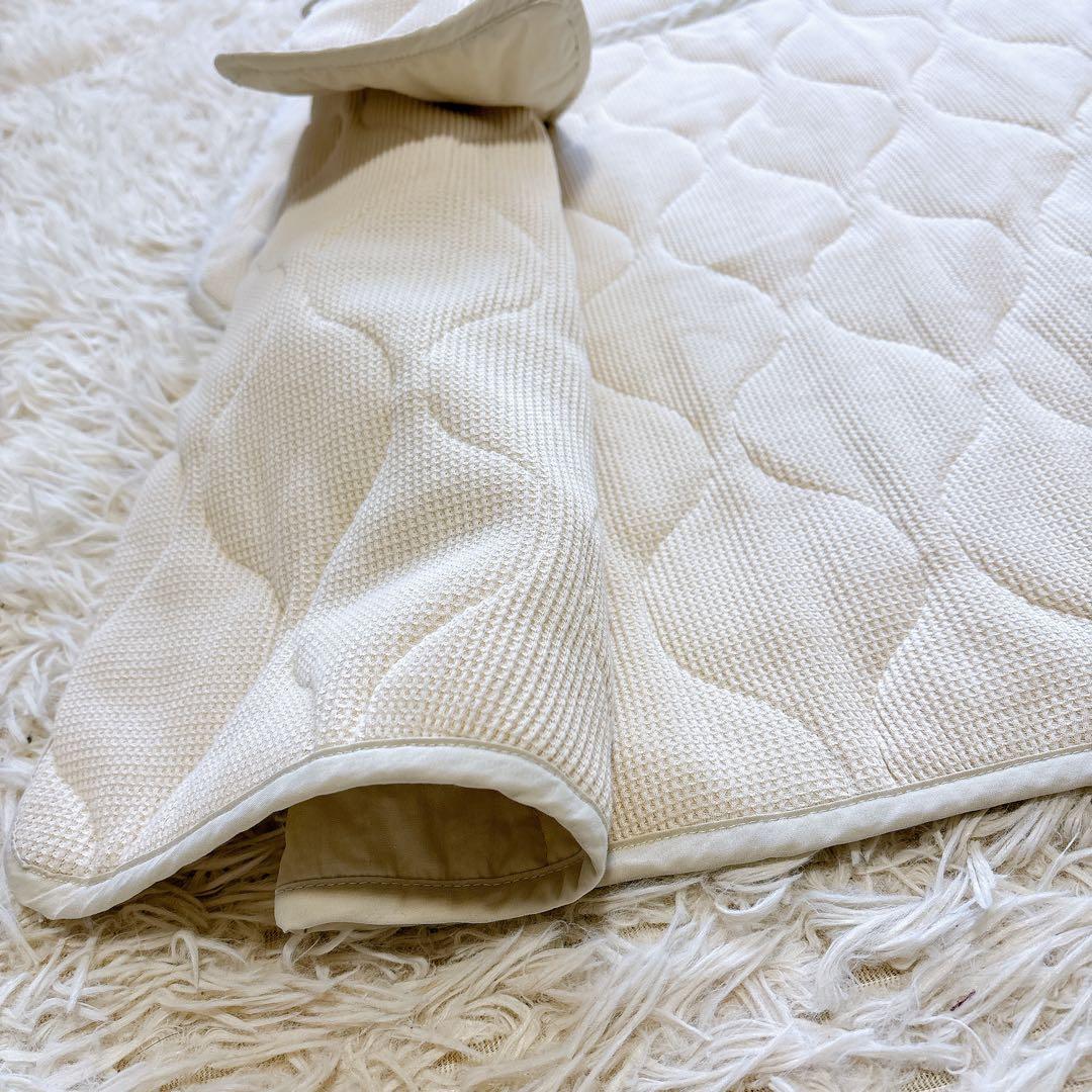 美品 アギュー　3way ロングマウンテンパーカー　キルティングベスト付 白