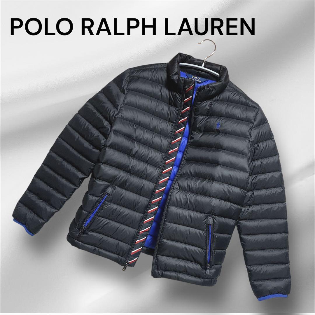 ラルフローレン　ダウンジャケット　ライトダウン　ブラック　黒　収納袋付