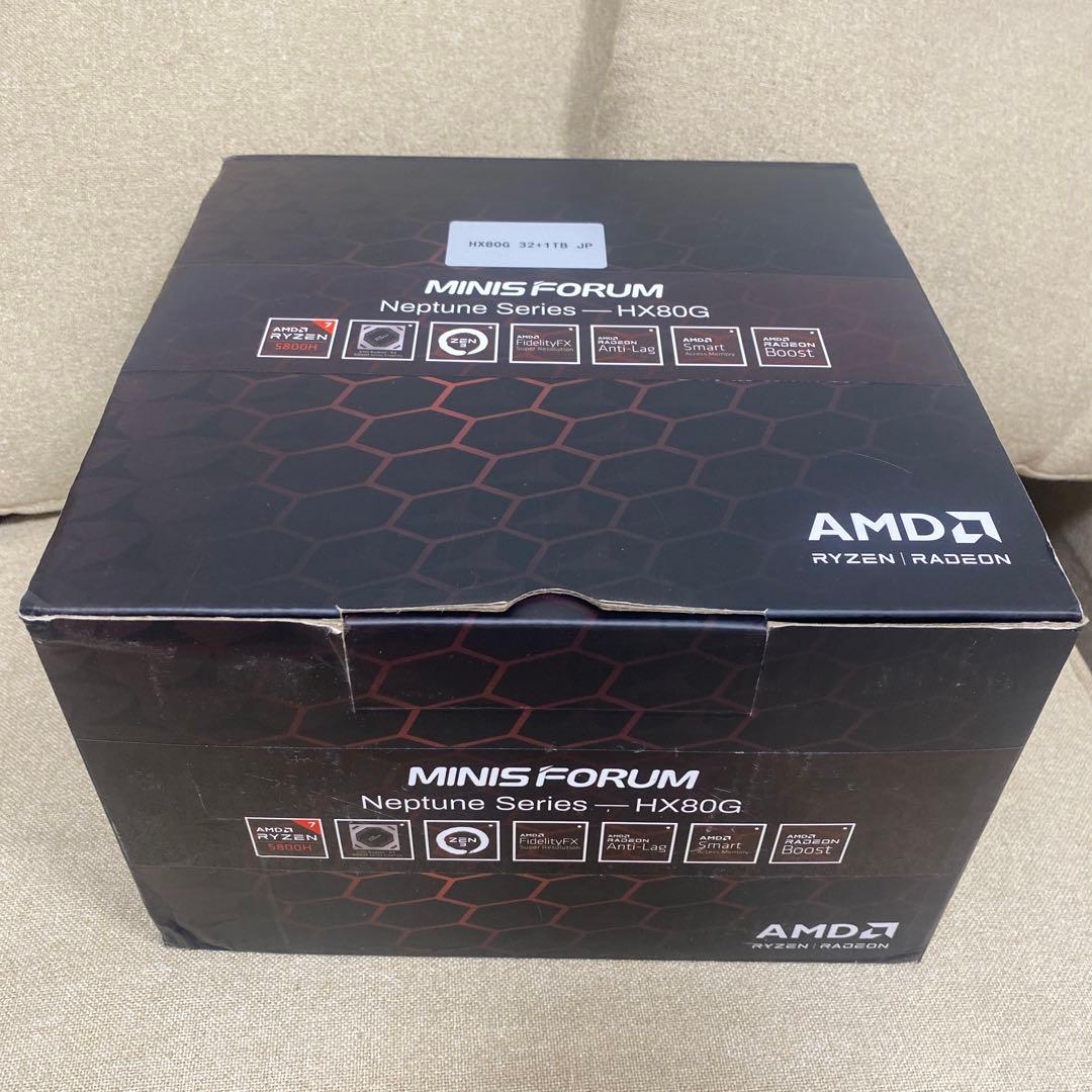ミニPC MINISFORUM HX80G RAM 32GB/ SSD 1TB