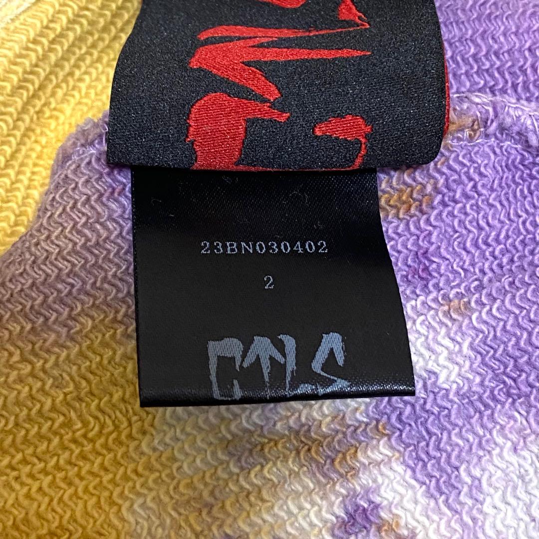 [美品]CVTVLISTカタリストサルエルパンツ白タイダイ2