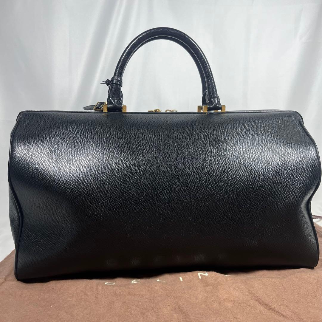 ✨希少✨セリーヌ　CELINE　ボストンバッグ　レザー　黒　ハンドバッグ