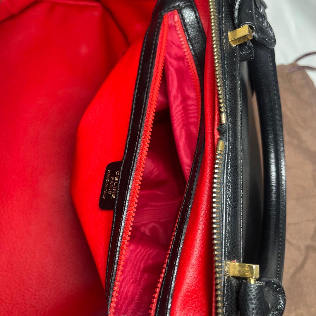✨希少✨セリーヌ　CELINE　ボストンバッグ　レザー　黒　ハンドバッグ