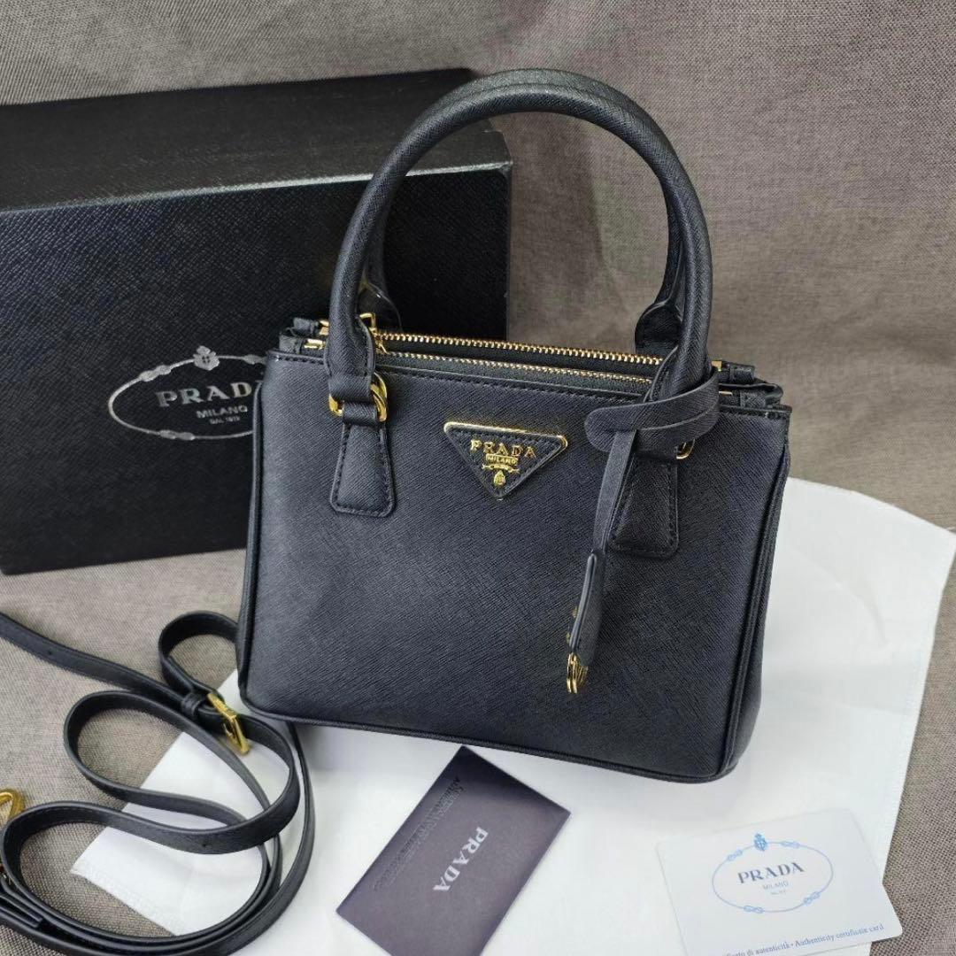 PRADA プラダ ガレリアミニバッグ ハンドバッグ