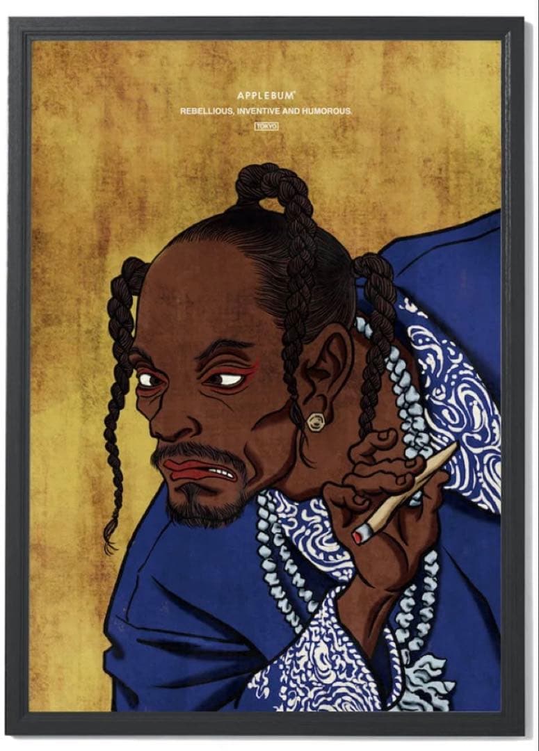 アップルバム Tha D.O.G.G. 浮世絵 A1 Poster ポスター