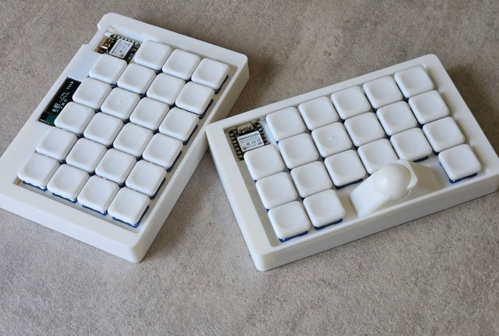 【使用3回未満】tomkey 無線分割式 トラックボール キーボード ホワイト