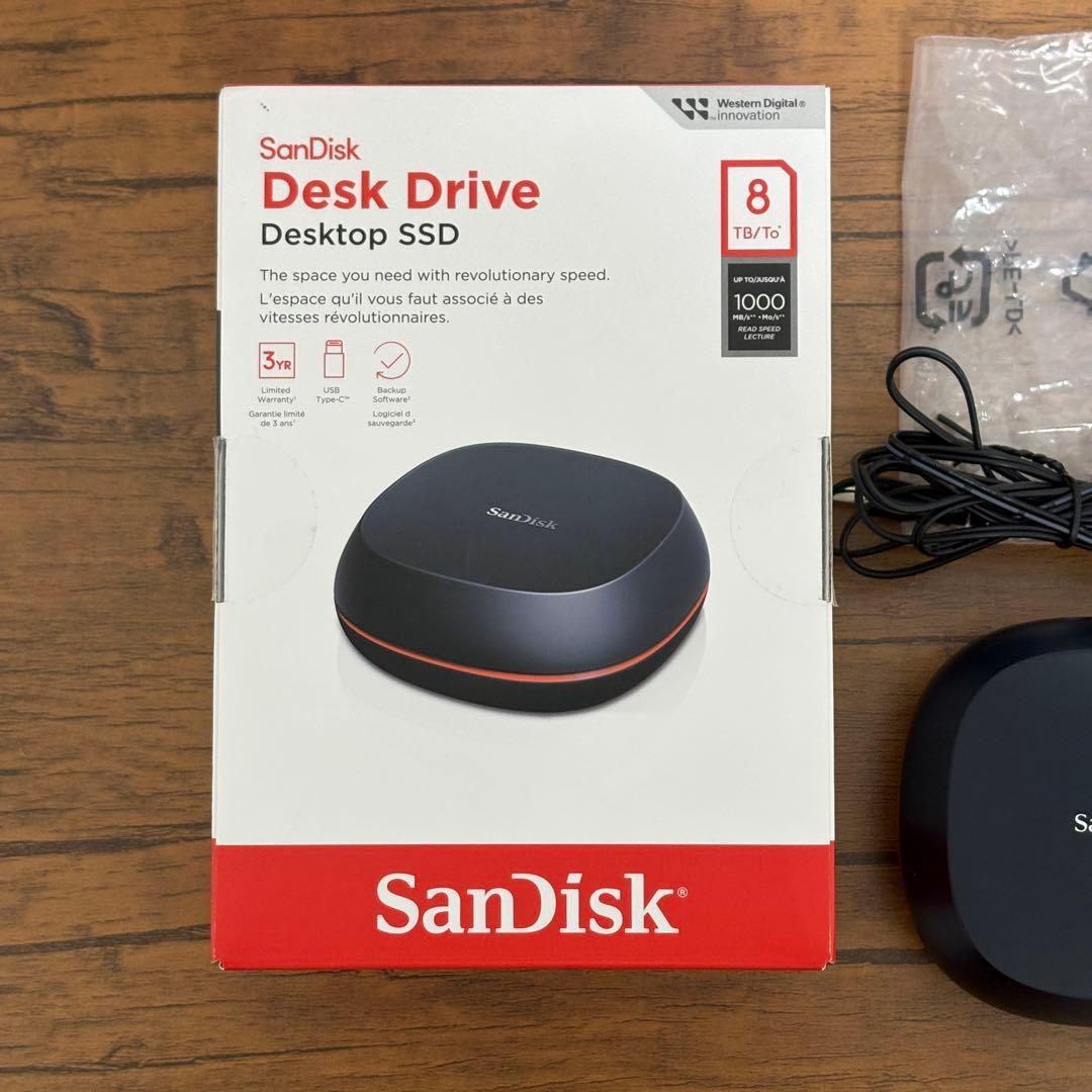 SanDisk Desk Drive 8TB 外付け SSD