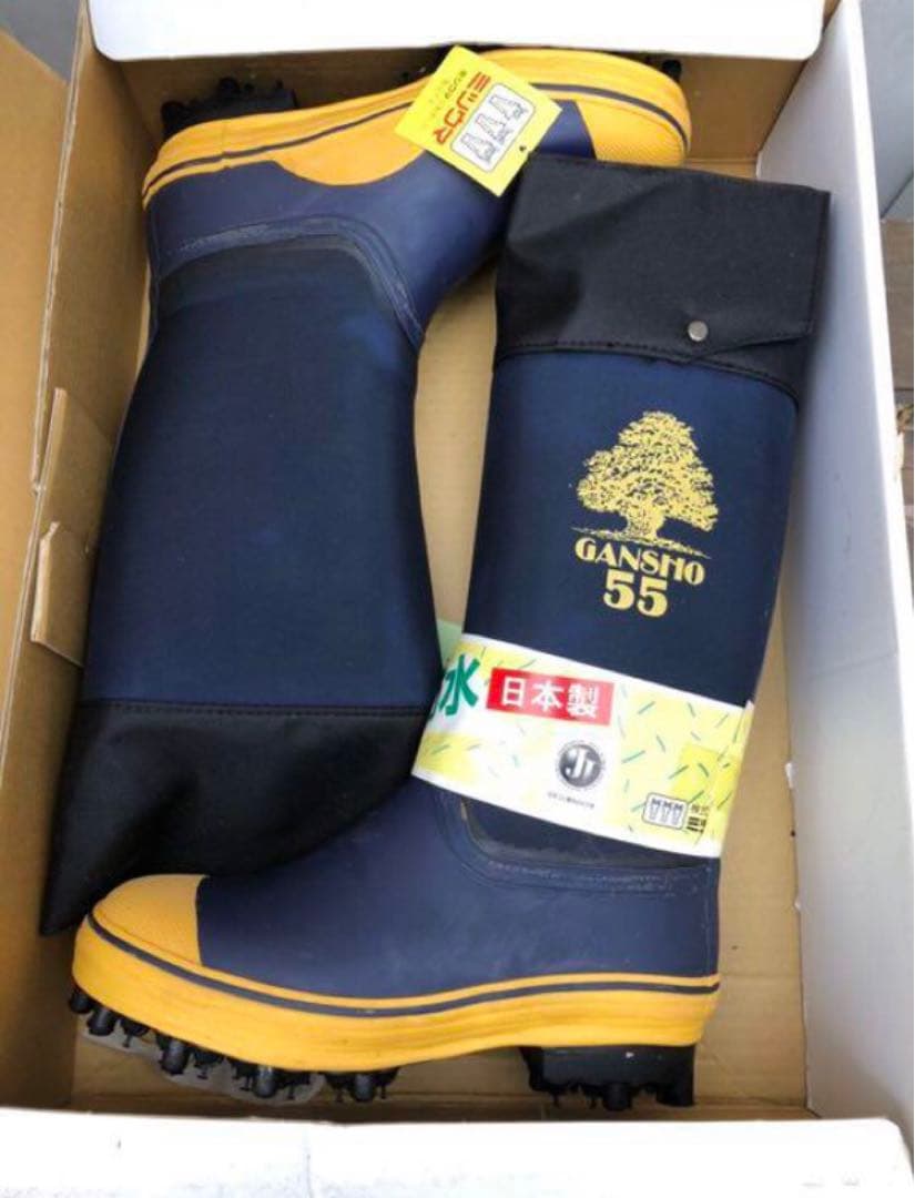 岩礁 ミツウマ スパイク付き長靴 26.0 未使用