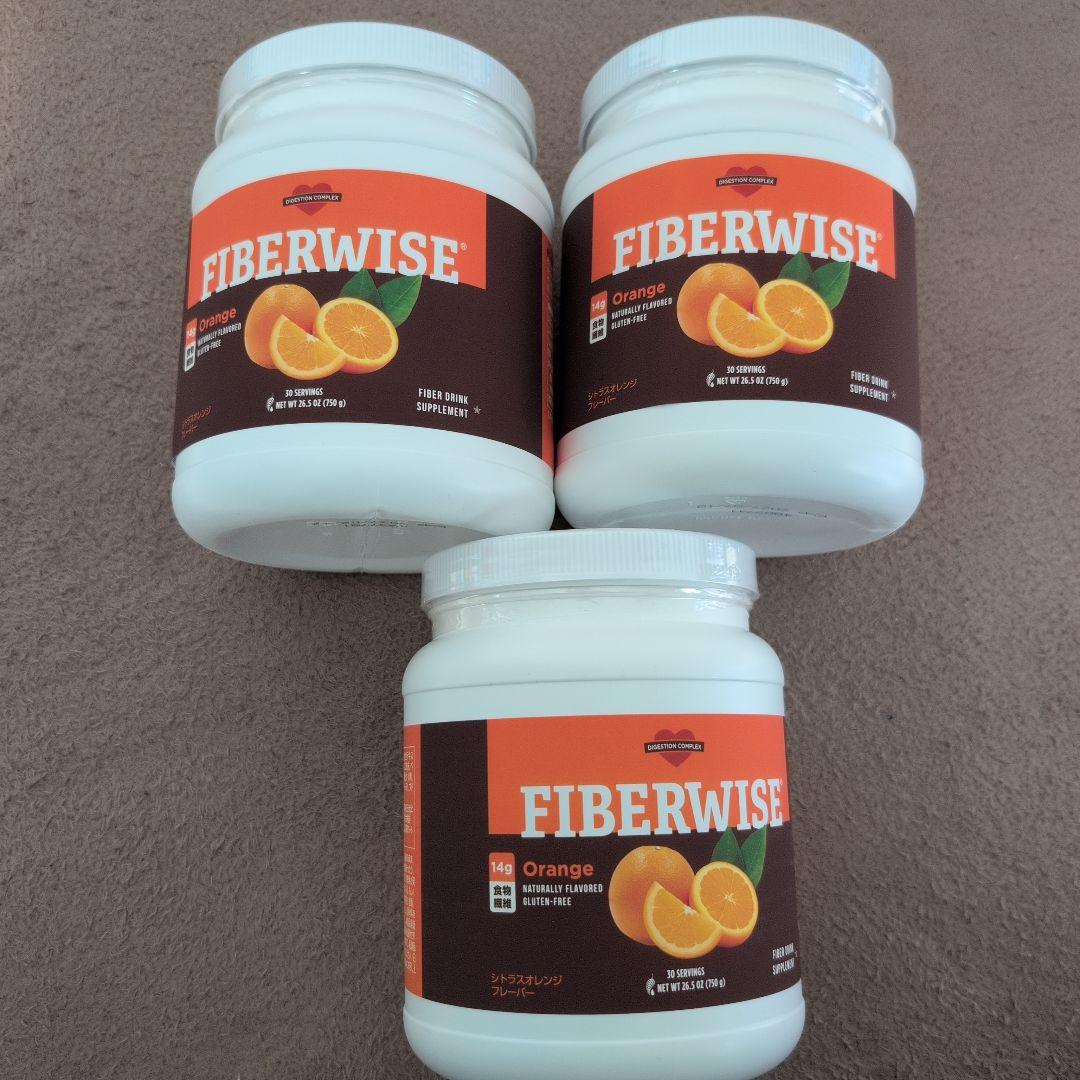 FIBERWISE オレンジ 600g ダイエットドリンク 3個セット