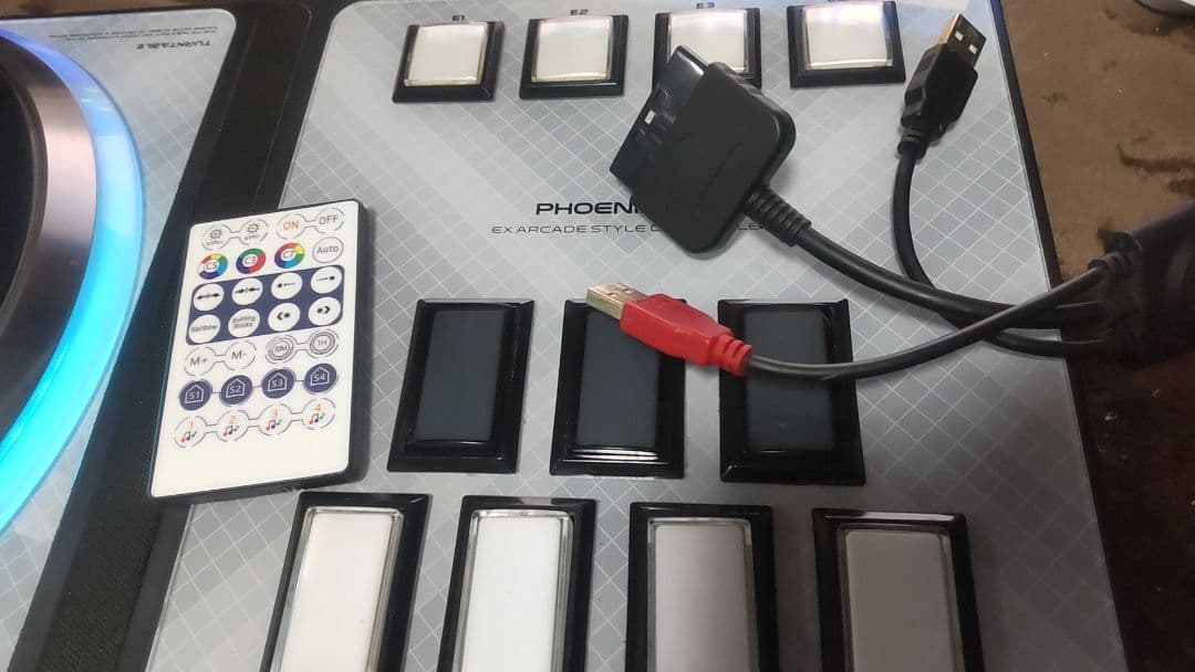 ビートマニア DAO PHOENIXWAN 三和ボタン ターンテーブルLED改造