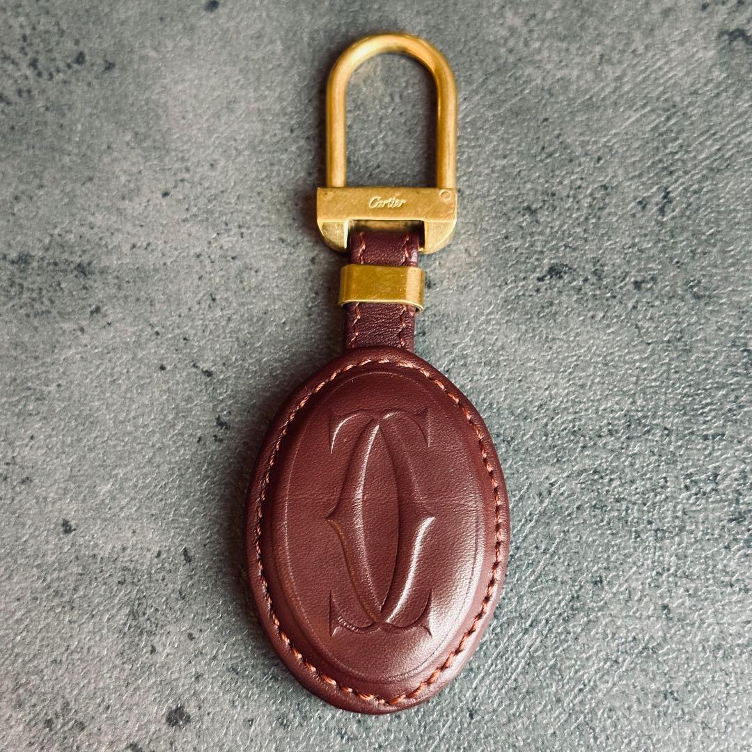 アクセサリー Cartier Mast Line Leather Charm key ring