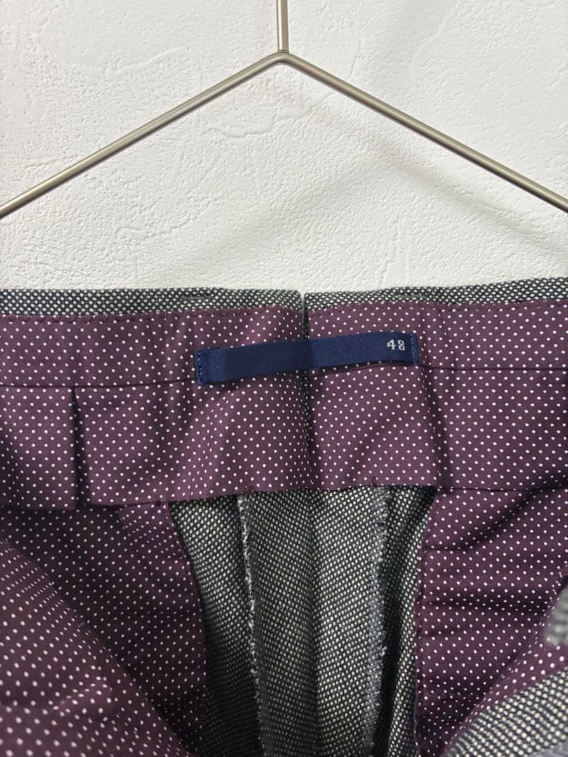 新品タグ付き INCOTEX スキンフィット グレー スラックス 48