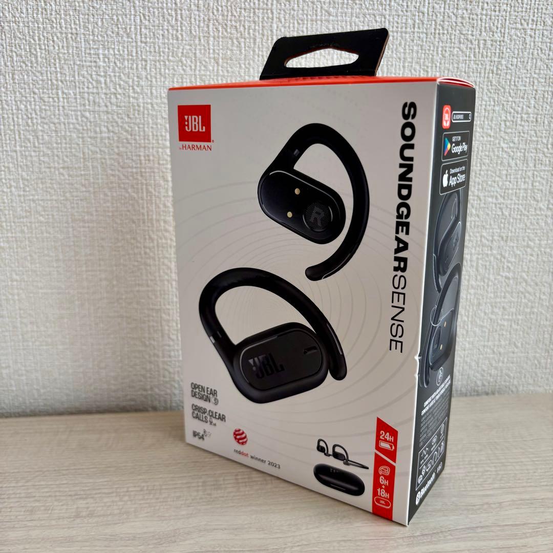 JBL オープンイヤー完全ワイヤレスイヤホン　Soundgear Sense　黒