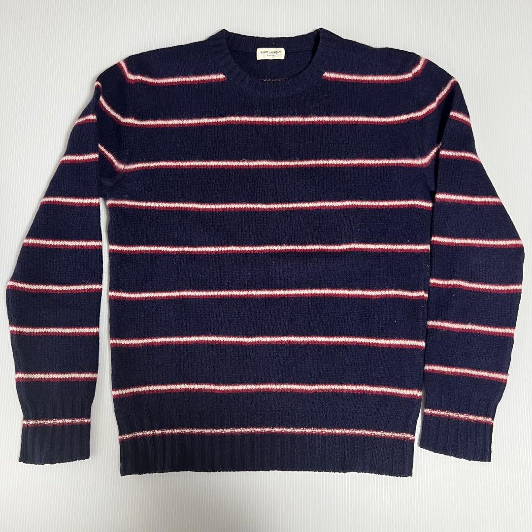 SAINT LAURENT ボーダーニットセーター xs