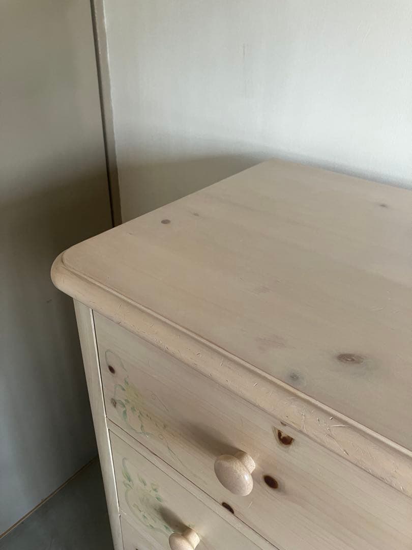 Thomasville(トーマスビル) チェスト5段　ボタニカル柄(薔薇柄)